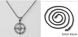 Stainless Steel Compass Circular Necklace – Jewelry Gift Ideas — 5