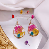 Drop-shaped Natural Dried Flower Earrings Ins – Thoughtful Gifts — 9