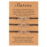 Stainless Steel Hollow Love Sisters Friendship – Jewelry Gift Ideas — 3