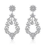 Fashion Exaggerated Wreath Zircon Earrings – Stylish Gifts — 4