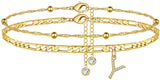 26 Letters Anklet Zircon Letters Simple – Meaningful Gifts — 14