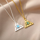 Copper Zircon Punk Style Creative Triangle – Jewelry Gift Ideas — 1
