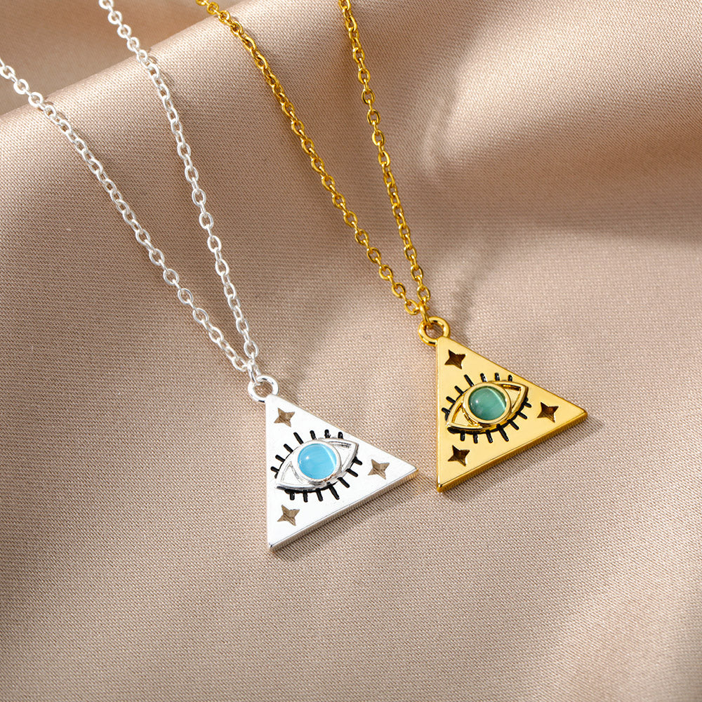 Copper Zircon Punk Style Creative Triangle – Jewelry Gift Ideas — 1