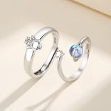 Unique Design Moonstone Planet Ring – Stylish Gifts — 1