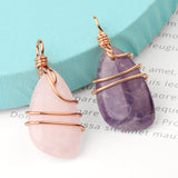 Irregular Stone Winding Drop Pendant Necklace – Jewelry Gift Ideas — 8