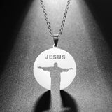 Personalized Silhouette Hollow Text JESUS Pendant – Jewelry Gift Ideas — 13