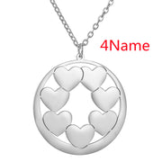 Hollow Heart Round Card Carved Pendant – Jewelry Gift Ideas — 17