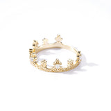 S925 Silver White Zircon Princess Crown Ring – Special Occasion Gifts — 2