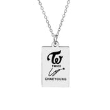 KPOP TWICE Member Signature Stainless Steel – Jewelry Gift Ideas — 16