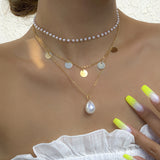 Metal Style Sweet Cool Pearl Necklace – Jewelry Gift Ideas — 1