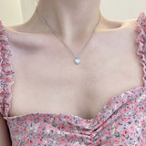 Sterling Silver Love Necklace Exquisite Diamonds – Jewelry Gift Ideas — 2