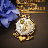 Hollow Steampunk Vintage Necklace Brooch Dual – Jewelry Gift Ideas — 1