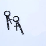 Fashion Men's Titanium Steel Blade Stud Earrings – Stylish Gifts — 2
