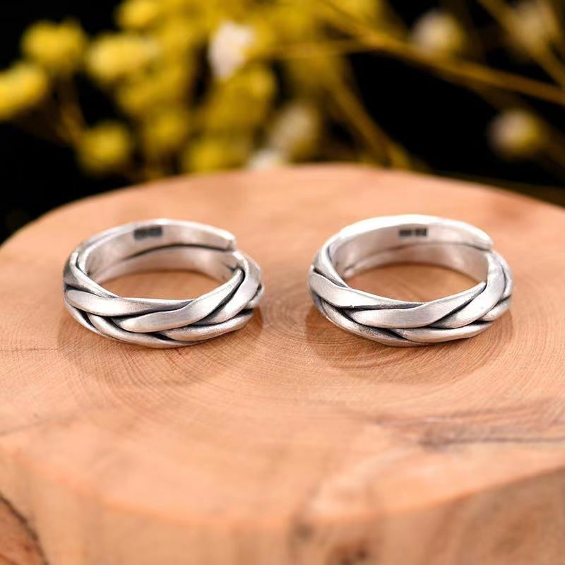 Personality Woven Retro Twist Ring – Special Occasion Gifts — 1