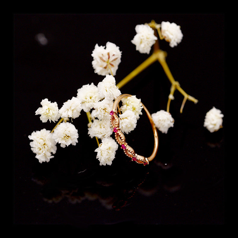 Silver Plated Natural Ruby Ring – Everyday Gifts — 1