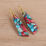 Geometric Flower Shape Pendant Earrings – Jewelry Gift Ideas — 18
