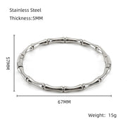 Fashion Bamboo Titanium Steel Bracelet Three – Jewelry Gift Ideas — 6