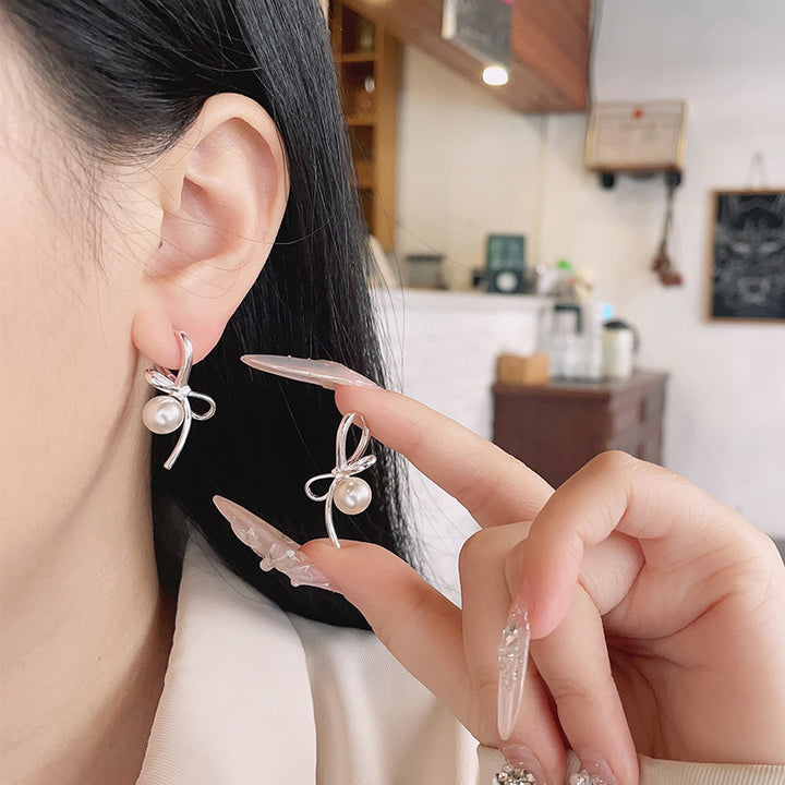 Creative Trendy Design Earrings Silver – Holiday Gift Ideas — 1