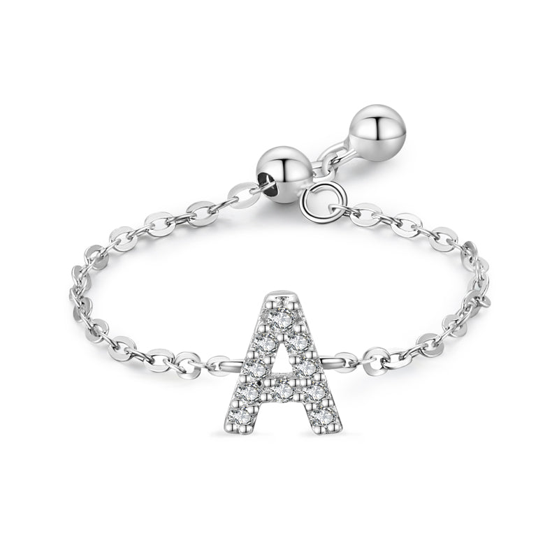Letter Chain Ring Female Fashion Niche Design Love – Stylish Gifts — 1