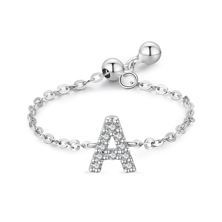 Letter Chain Ring Female Fashion Niche Design Love – Stylish Gifts — 1