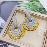 Fashion Colorful Zirconium Flower Round Geometric – Stylish Gifts — 5