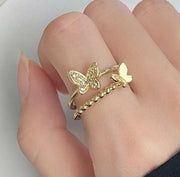 Butterfly Element Ladies Ring Hollowed Out Super Fairy – Gift Ideas — 9