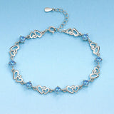 Special Interest Light Luxury Doppel Herz Blue – Jewelry Gift Ideas — 6