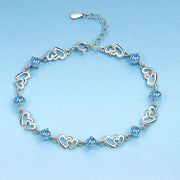 Special Interest Light Luxury Doppel Herz Blue – Jewelry Gift Ideas — 6