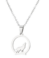 Niche Design Hollow Circle Wolf Pendant Graceful – Jewelry Gift Ideas — 2