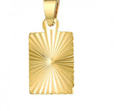 Stainless Steel Square Batch Flower Pendant – Jewelry Gift Ideas — 7