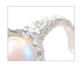 Design Sterling Silver Ring With Moonlight Stone – Gifts for Her — 3