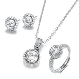 Temperament Korean Style Design Zircon Love Round – Stylish Gifts — 1