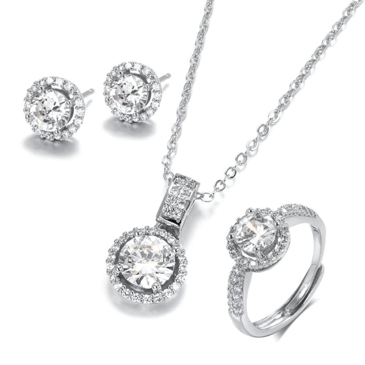 Temperament Korean Style Design Zircon Love Round – Stylish Gifts — 1