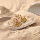 18K Golden Smooth Fan-shaped Semicircle Pendant – Jewelry Gift Ideas — 7