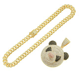 Cuban Chain Necklace With Three-dimensional Full – Jewelry Gift Ideas — 4