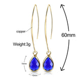 Simple Personality Crystal Water Drop Earrings – Birthday Gifts — 6