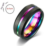 Fashion Personalized Bilateral Frosted Ring – Stylish Gifts — 2