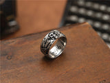 Skull Couple Ring Vintage Old Domineering Men's Cross – Gifts for Him — 9