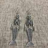 Halloween Earrings Mermaid Skull Skeleton – Small Gift Ideas — 1