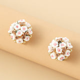 Romantic Ceramic Flower Rose Diamond Metal Alloy – Gifts for Couples — 12