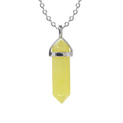 Natural Stone Hexagon Prism Crystal Pendant – Jewelry Gift Ideas — 11