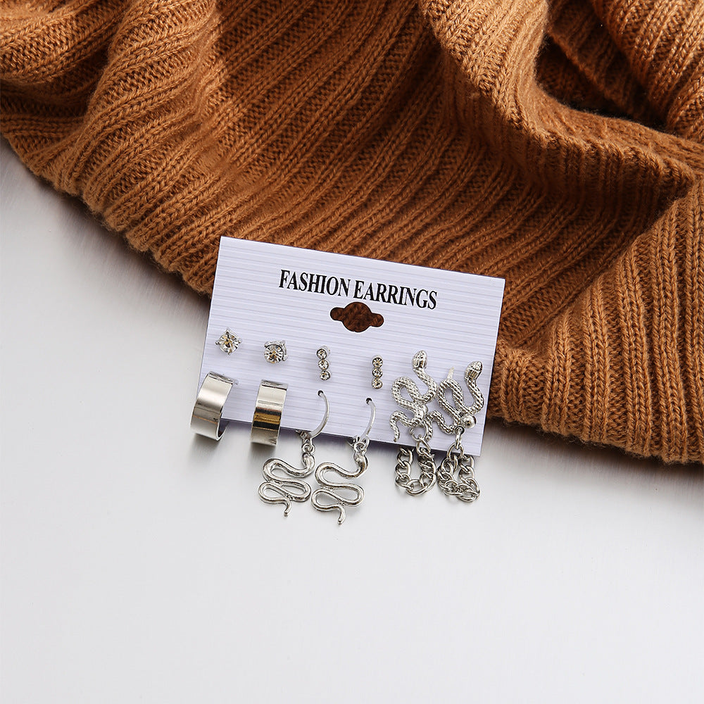Fashion And Personality 6-pair Studded Earrings – Stylish Gifts — 1