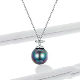 Sparkling Pearl Silver Earrings Necklace Set – Jewelry Gift Ideas — 3