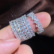 Full Circle Full Diamond Zircon For Women Silver – Jewelry Gift Ideas — 1