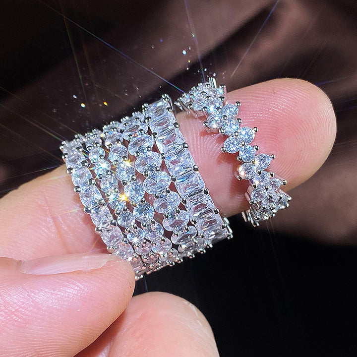 Full Circle Full Diamond Zircon For Women Silver – Jewelry Gift Ideas — 1