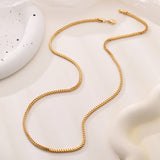 Titanium Steel French Retro Cuban Link Chain – Birthday Gifts — 2