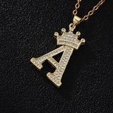 Stainless Steel Chain Zircon Alphabet Pendant – Jewelry Gift Ideas — 2