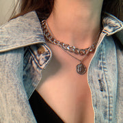 Creative And Simple Alloy Human Head Pendant – Jewelry Gift Ideas — 3