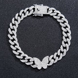Personality Full Diamond Butterfly Accessories Cuban – Stylish Gifts — 9