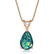 Fashion Platinum Water Drop Blue Copper Necklace – Jewelry Gift Ideas — 6